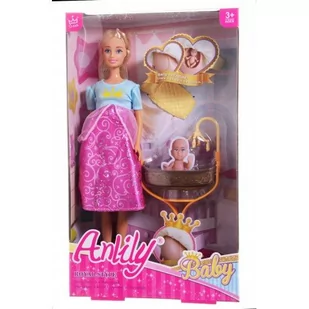 Lalka Anlily Ciąży 30Cm Niemowle Akcesoria Kołyska - Lalki dla dziewczynek - miniaturka - grafika 1