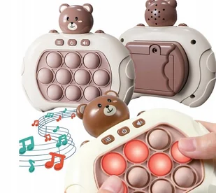 Pop It Gr Pop It Elektroniczne Konsola Antystresowa Zręcznościowa Miś - Zabawki interaktywne dla dzieci - miniaturka - grafika 1