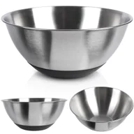 Miski i półmiski - MISKA KUCHENNA METALOWA STALOWA ANTYPOŚLIZGOWA SREBRNA 21.5CM 1.9L VILDE 259642 - miniaturka - grafika 1