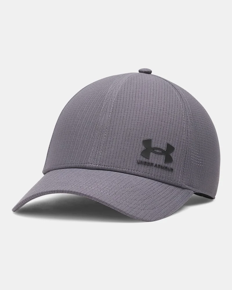 Czapka z daszkiem regulowana męska czarna Under Armour UA Armourevent M AV LOW ADJ