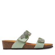 Klapki i japonki damskie - Klapki Scholl Abu Dhabi MF32028 1180 Zielony - miniaturka - grafika 1