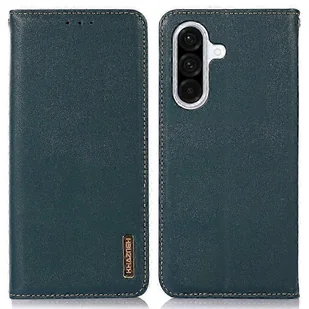 Skórzane etui do Galaxy A56 5G z teksturą Nappa i pokrowcem na telefon z portfelem Zielony - Portfele Skórzane etui do Galaxy A56 5G z teksturą Nappa i pokrowcem na telefon z portfelem Zielony - Portfele - miniaturka - grafika 1