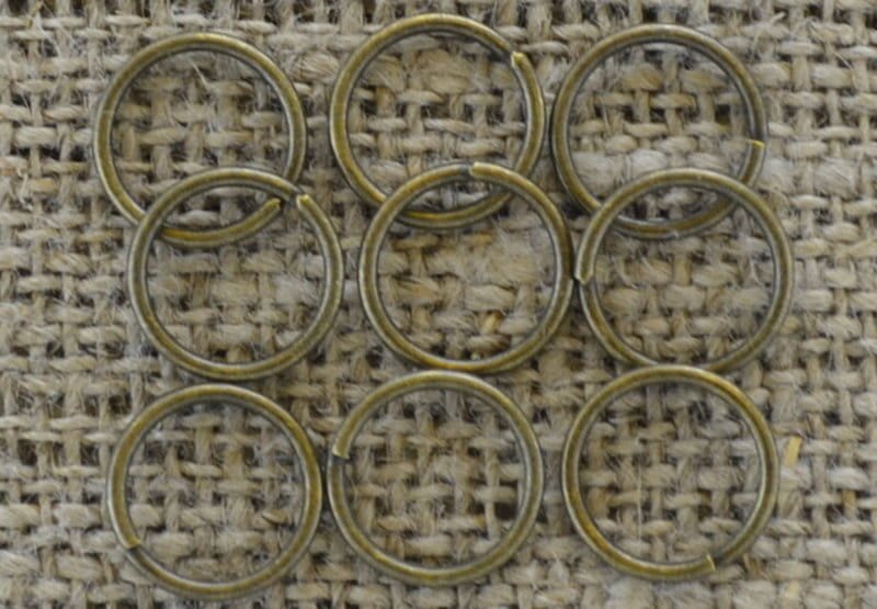 [101016] Ogniwka otwarte 10mm kolor brąz 60szt