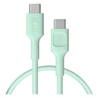 Kable USB - Kabel USB-C 0,3m 100W Greencell PowerFlex Szybkie Ładowanie PD Mint Green - miniaturka - grafika 1