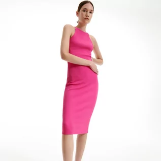 Sukienki - Reserved Bawełniana sukienka - Różowy - grafika 1