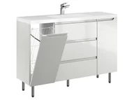 Szafki łazienkowe - Szafka Stojąca Z Umywalką ETH 120 cm KD - Kaszmir Wysoki Połysk - miniaturka - grafika 1