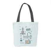 Torby sportowe - TORBA BAWEŁNIANA WARSZAWA TRASA SPACEROWA - miniaturka - grafika 1