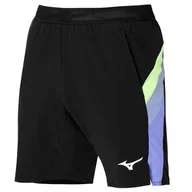 Spodenki męskie - Spodenki męskie Mizuno  Release 8 in Amplify Black/Techno Green XL - miniaturka - grafika 1