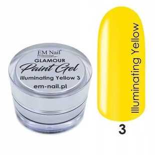 Em nail professional Paint Gel Glamour Nr. 3 Illuminating Yellow - Żele do paznokci - miniaturka - grafika 1