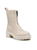 Botki damskie - Badura Botki 7503 Beżowy - miniaturka - grafika 1