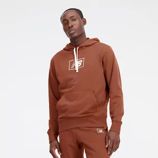 Bluza męska New Balance MT33508ROX  brązowa - Bluzy męskie - miniaturka - grafika 1