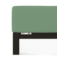 Prześcieradła - Prześcieradło Schlafgut Pure Standard 90x190-100x220 cm Green Mid 665 - miniaturka - grafika 1