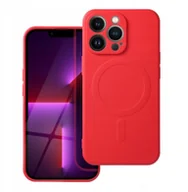 Etui i futerały do telefonów - Futerał SILICONE MAG COVER kompatybilny z MagSafe do SAMSUNG S24 Ultra czerwony - miniaturka - grafika 1