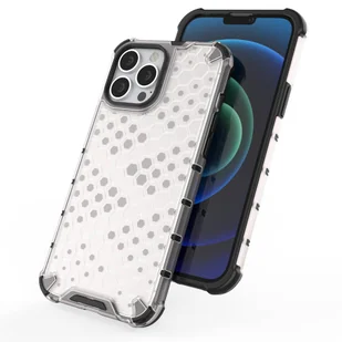 Honeycomb etui pancerny pokrowiec z żelową ramką iPhone 13 Pro Max zielony - Etui i futerały do telefonów - miniaturka - grafika 8
