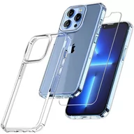 Etui i futerały do telefonów - Etui pancerne obudowa ochronna Alogy Hybrid Case do Apple iPhone 13 Pro Przezroczyste + Szkło - miniaturka - grafika 1