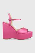 Sandały damskie - Steve Madden sandały Compact kolor różowy SM11002429 - miniaturka - grafika 1