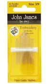 Pasmanteria - Igły Do Haftu John James, Karnet 16 Szt. - miniaturka - grafika 1