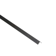 Inne materiały budowlane - Standers Kątownik aluminiowy 2.5m 15x15x1 mm czarny - miniaturka - grafika 1