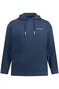 JP 1880, Męska bluza z kapturem duże rozmiary, Matowy niebieski, 7XL - Bluzy męskie - miniaturka - grafika 1