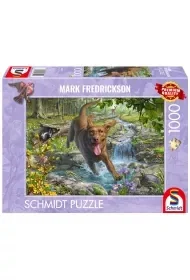 Puzzle PQ 1000 Mark Fredrickson Spacer z psem G3 - Puzzle - miniaturka - grafika 1