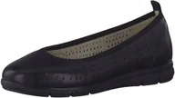 Baleriny - TAMARIS DAMSKIE BALERINY SKÓRZANE CASUAL 38 J0A - miniaturka - grafika 1