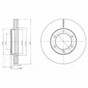 Tarcze hamulcowe - Tarcza hamulcowa DELPHI BG4209 - miniaturka - grafika 1