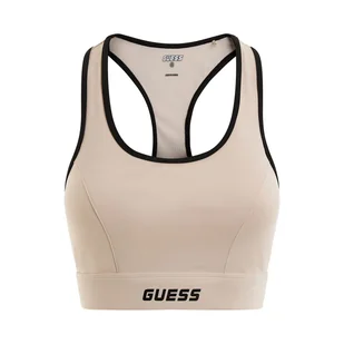 Damski Stanik sportowy GUESS ADRIANNA ACTIVE BRA V3RP00KBIL2-G1DD – Beżowy - Biustonosze - miniaturka - grafika 1