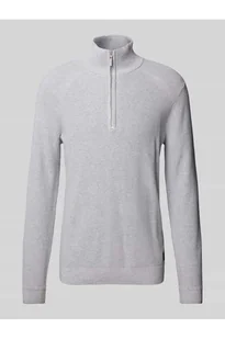 Bluza o kroju regular fit z czystej bawełny z prążkowanej dzianiny - Tom Tailor - Bluzy męskie - miniaturka - grafika 1