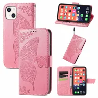 Etui i futerały do telefonów - Etui na telefon komórkowy Apple iPhone 13 Składane etui różowe - miniaturka - grafika 1