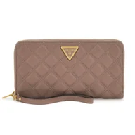 Portfele - Guess Duży Beżowy Pikowany Portfel Damski - miniaturka - grafika 1