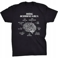 Koszulki męskie - Koszulka Mózg Ochroniarza Śmieszny Prezent - miniaturka - grafika 1