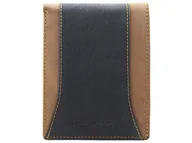 Portfele - Skórzany, poziomy męski portfel Pierre Cardin, czarny - miniaturka - grafika 1