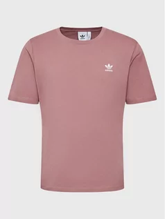 Koszulki sportowe męskie - T-Shirt adicolor Essentials Trefoil HJ7984 Różowy Regular Fit - adidas - grafika 1