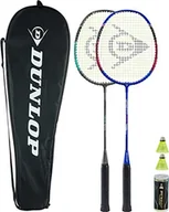 Badminton - DUNLOP Nitro-Star Ax10 zestaw do badmintona czarny/niebieski/czerwony/zielony/szary/biały jeden rozmiar - miniaturka - grafika 1