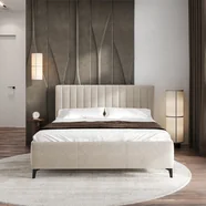 Łóżko MELODY COMFORTEO tapicerowane : Rozmiar - 140x200, Pojemnik - Z pojemnikiem, Tkanina - Wind 05