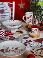 Serwisy do kawy i herbaty - Trendy Kitchen by EXCÉLSA Kubki (6 szt.) w kolorze biało-czerwonym - miniaturka - grafika 1