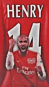 Podkładki pod mysz - PODKŁADKA POD MYSZ Nadruk 22x18 cm Thierry Henry Arsenal FC Tekst Prezent - miniaturka - grafika 1