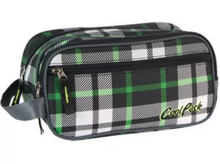 Patio CoolPack Wave Kosmetyczka Green Tartan 48064CP - Akcesoria i dodatki do ubrań dla dzieci - miniaturka - grafika 1