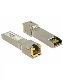 DeLOCK adapter SFP + module 10G / RJ45 / SFP + - 10GBase-T RJ45 - Adaptery i przejściówki - miniaturka - grafika 1