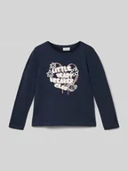 Koszulki dla dziewczynek - Bluzka z długim rękawem o luźnym kroju z czystej bawełny - miniaturka - grafika 1