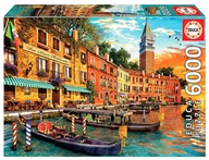 Puzzle - Puzzle, Educa, Zachód słońca w Wenecji, 6000 el. - miniaturka - grafika 1