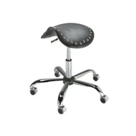 Krzesła i taborety kosmetyczne - BARBER Taboret barberski Rodzaj obicia: Skaj Basic, Rodzaj podstawy: 4Q - miniaturka - grafika 1