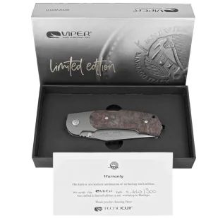 Nóż składany Viper Turn LE 110/300 Titanium/Dark Matter Copper Fat Carbon, Bead Blasted M390 by Fabrizio Silvestrelli (V5986FCC) - Noże - miniaturka - grafika 8