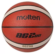 Koszykówka - Molten Unisex – dla dorosłych, mini piłka do koszykówki BGS1-OI, pomarańczowy/kość słoniowa, 1 - miniaturka - grafika 1