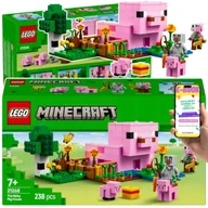 Klocki - LEGO MINECRAFT PREZENT DLA CHŁOPCA (21268) DOM PROSIACZKA ZESTAW LEGO DLA NIEGO + EBOOK - miniaturka - grafika 1