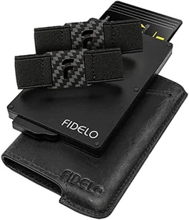 PORTFEL MĘSKI FIDELO SKÓRA EKOLOGICZNA CZARNY NA KARTY KLIPSY BLOKADA RFID - Portfele - miniaturka - grafika 1
