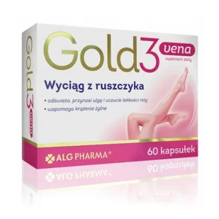 Gold3Vena Wyciąg z ruszczyka, 60 kapsułek - Serce i układ krążenia - miniaturka - grafika 1