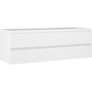 Mexen Rivel szafka łazienkowa podumywalkowa 140 cm, 2 szuflady, ryflowana , biała mat - 91A20-14047-2-BFF01 - Szafki łazienkowe - miniaturka - grafika 1