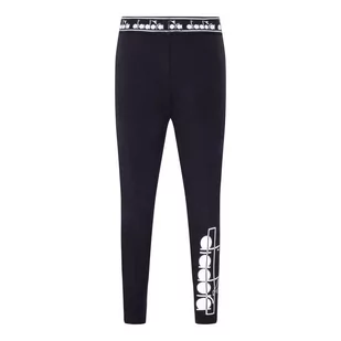 Legginsy dziewczęce DIADORA JG. LEGGINGS LOGO MANIA - Odzież sportowa dziecięca - miniaturka - grafika 3