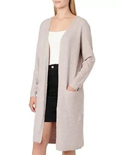 Vero Moda Tall VMDOFFY LS Długi otwarty kardigan GA wysoki pasek kardigan, Woodrose/Detail:Melange, XS/T dla kobiet, Woodrose/Detail:melange - Swetry damskie - miniaturka - grafika 1